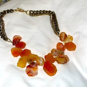 Cut-stone, two- tone Necklace